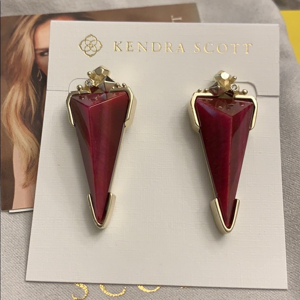 🔥😍⬇️Kendra Scott Libby in Bordeaux Tiger’s Eye